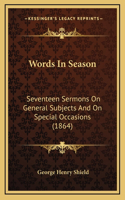 Words In Season