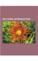 Bacteria Introduction: Arthrobacter, Bacteriostat, Staphylococcus Epidermidis, Bifidobacterium, Streptococcus Agalactiae, Streptococcus Mutan