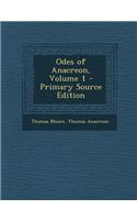 Odes of Anacreon, Volume 1
