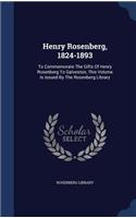 Henry Rosenberg, 1824-1893