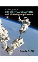 A First Course in Differential Equations with Modeling Applications