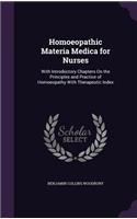 Homoeopathic Materia Medica for Nurses