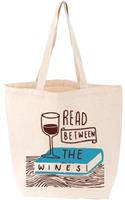 Read Between the Wines Tote: (LoveLit Button Assortment)