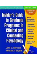 Insider's Guide to Graduate Programs in Clinical and Counseling Psychology