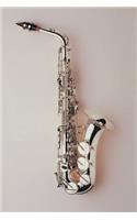 Silver Saxophone 2 Notebook