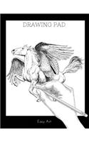 DRAWING Pad: Sketchbook, Pegasuas108 Blank Pages, Extra large (8.5 x 11) White paper, Sketch, Draw, Doodle, Write and Paint