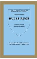 Grammar Today - Rules Ruge