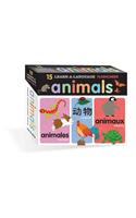 Learn-A-Language Flash Cards: Animals