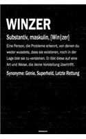 Winzer Notizbuch