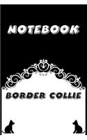 Border Collie Notebook: Black and White notebook, Decorative Journal for Border Collie Lover: Notebook /Journal Gift, Black and White,100 pages, 6x9, Soft cover, Mate Finis