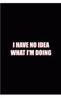 I Have No Idea what I'm doing