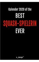 Kalender 2020 für Squash Spieler / Squash-Spielerin