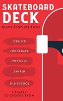 Skateboard deck blank template book (6x9