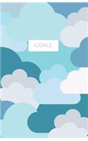 Goals: Daily Goal Setting Journal for Productivity and List Accomplishment Clouds