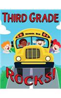 Third Grade Rocks!: 120 Page Ruled School Composition Kids Notebook Journal For Children In Third Grade - 8.5 by 11 inches(42 Kool Kidz)