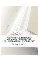 Flatland: A Romance of Many Dimensions (Illustrated): Large Print