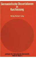 Germanistische Dissertationen in Kurzfassung: Herausgegeben Von Hans-Gert Roloff