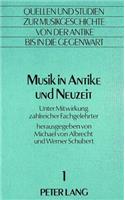 Musik in Antike Und Neuzeit