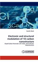 Electronic and structural modulation of 1D carbon nanostructure