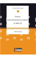 Externe Unternehmenskommunikation im Web 2.0