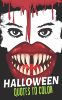 Halloween Quotes to color