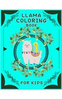 llama coloring book for kids