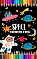 Space coloring book: kids coloring book for space lover