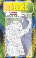 Malbuch für Erwachsene - Einfaches Mandala - Tiere