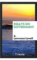 Essays on Government