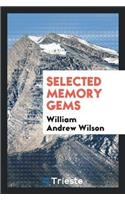 Selected Memory Gems