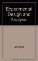 Experimental Design and Analysis