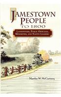 Jamestown People to 1800