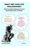 What Are Your Life Philosophies?