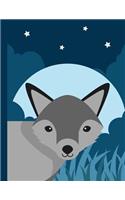 Wolf Composition notebook