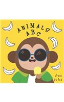 Animals ABC: Learning ABC English Animals Names From A to Z. For Kids Baby Toddlers And Preschool. Age 2 to 5 year.