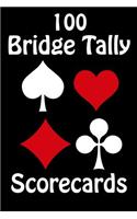 100 Bridge Tally Scorecards