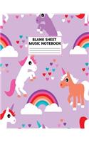 Blank Sheet Music Notebook