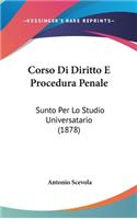 Corso Di Diritto E Procedura Penale