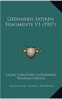 Gedanken Satiren Fragmente V1 (1907)