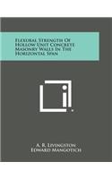 Flexural Strength of Hollow Unit Concrete Masonry Walls in the Horizontal Span