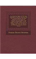 An Analytical Digest of the Cases Published in the New Series of the Law Journal Reports and Other Reports: In the Courts of Common Law and Equity, and Appeal in Bankruptcy, in the House of Lords, in the Court of Probate, the Court for Divorce and Matrimo 