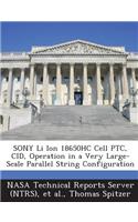 Sony Li Ion 18650hc Cell Ptc, Cid, Operation in a Very Large-Scale Parallel String Configuration