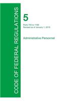 Code of Federal Regulations Title 5, Volume 2, January 1, 2015: (English)