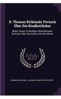 D. Thomas Kirklands Versuch Über Die Kindbettfieber