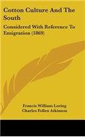 Cotton Culture and the South