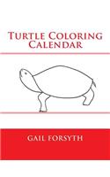 Turtle Coloring Calendar