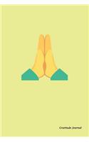 Gratitude Journal -Prayer Hands Cover (Yellow)