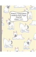 Primary Composition Notebook Story Paper Journal: Playful cute dogs - Primary Composition Notebook - Story Journal For Grades K-2 & 3 Draw and white journal For Kids(1 Playful Cute Dogs)