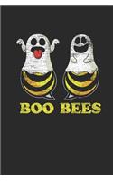 Boo Bees: Blank Lined Notebook (6" x 9" - 120 pages) Halloween Themed Notebook for Gift / Daily Activity Journals / Diary