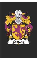 Quijano: Quijano Coat of Arms and Family Crest Notebook Journal (6 x 9 - 100 pages)